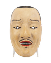 JAPANESE CHUJU PAINTED WOODEN