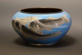 Japanese Cloisonné Bowl w/Coy
