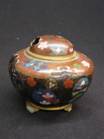 Japanese Cloisonne Censor signed