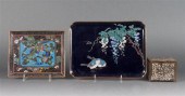 Japanese cloisonne enamel vani