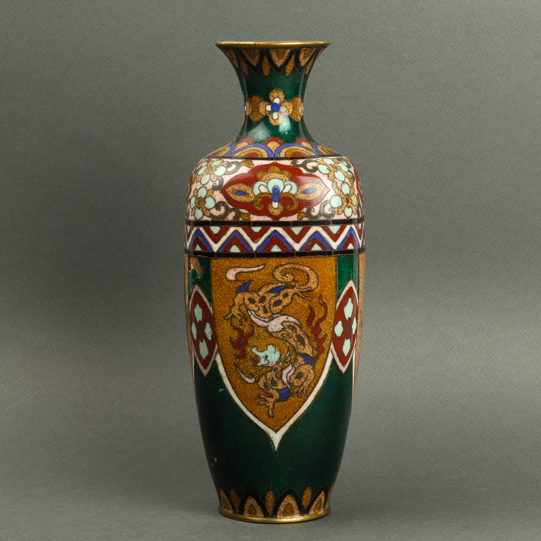 JAPANESE CLOISONNE ENAMEL VASE