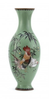 JAPANESE CLOISONNÉ ENAMEL VASE