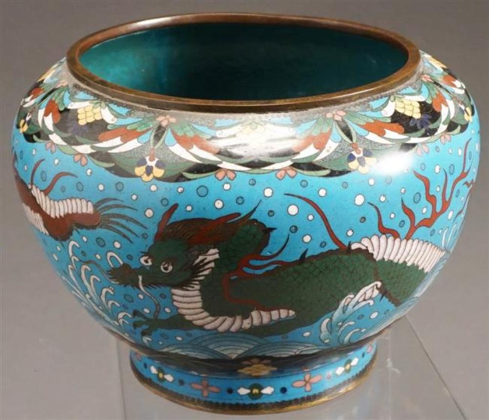 JAPANESE CLOISONNE URN, HEIGHT: 6