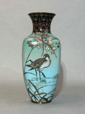 JAPANESE CLOISONNE VASE OF SOS