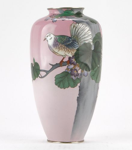 JAPANESE CLOISONNE VASE W/