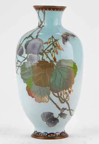 JAPANESE CLOISONNE VASE W/