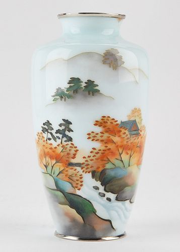 JAPANESE CLOISONNE VASE W/
