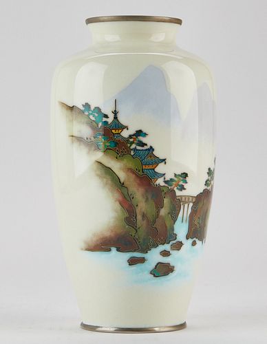 JAPANESE CLOISONNE VASE W/