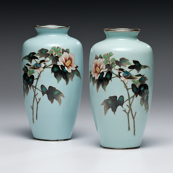 Japanese Cloisonné Vases Japanese