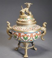 JAPANESE CLOISSONE ENAMEL KORO