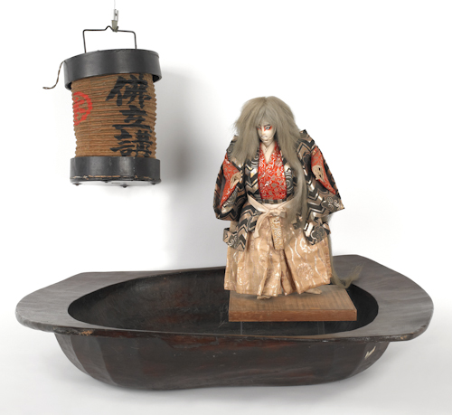 Japanese cloth doll 20th c. 17 1/2"
