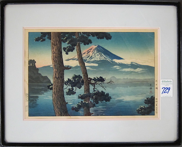JAPANESE COLOR WOODCUT depicting