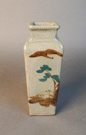 JAPANESE CRACKLEWARE VASE, 19T