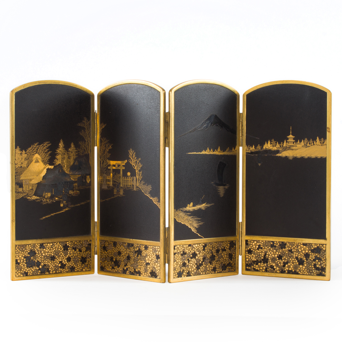 JAPANESE DAMASCENE-DECORATED