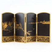 JAPANESE DAMASCENE-DECORATED M