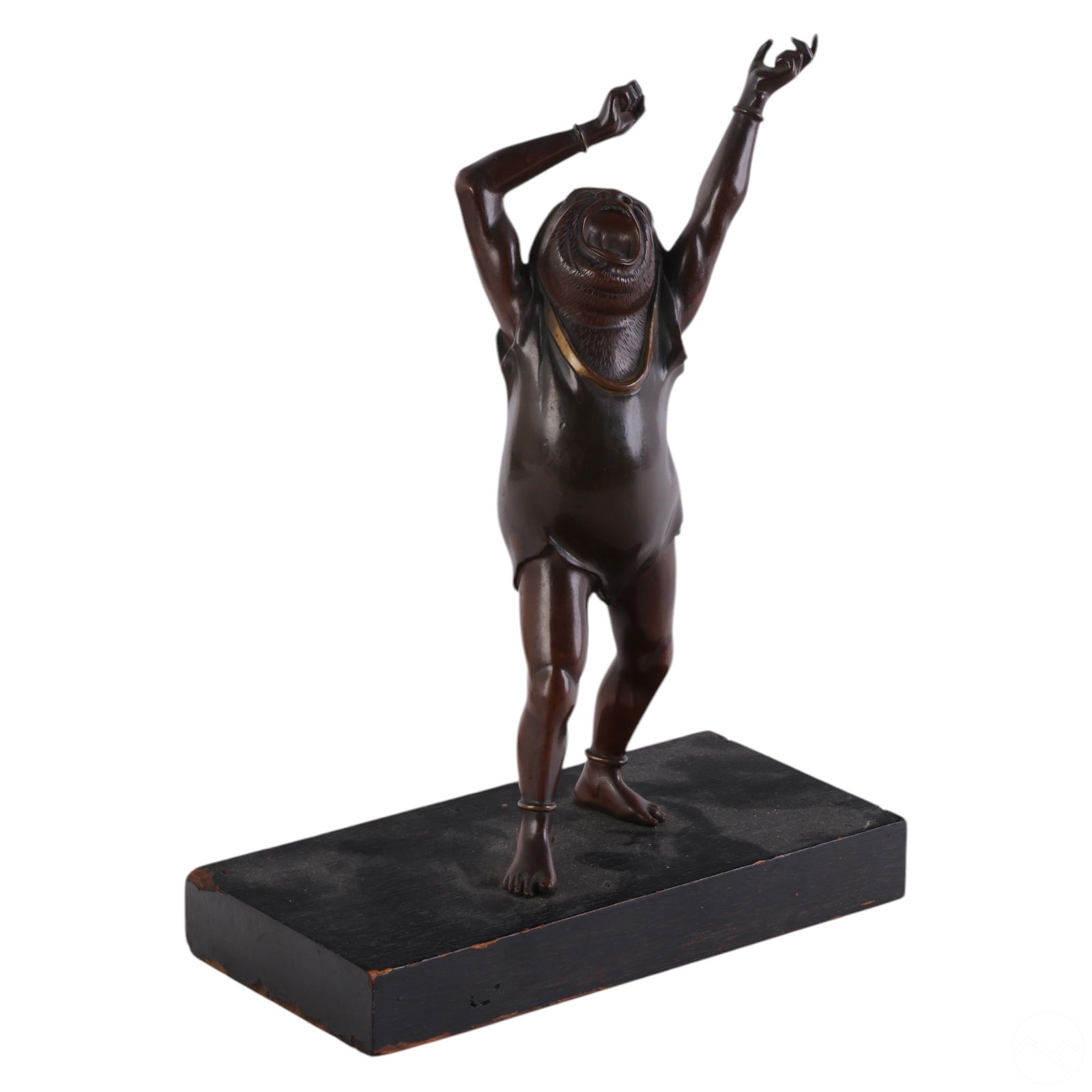 JAPANESE DARUMA BRONZE FIGURE AFTER