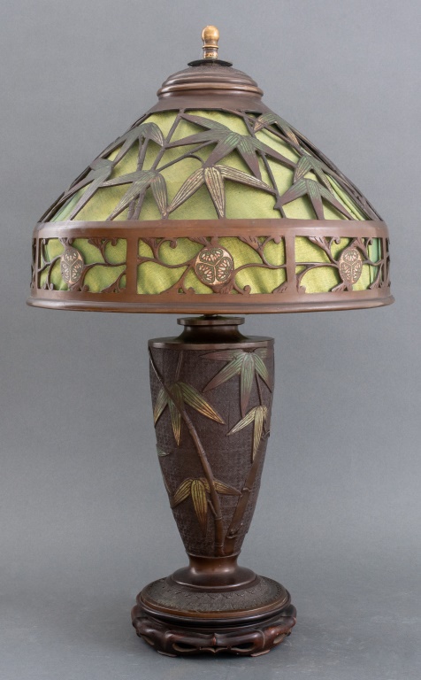 JAPANESE DECO RUBBED BRONZE