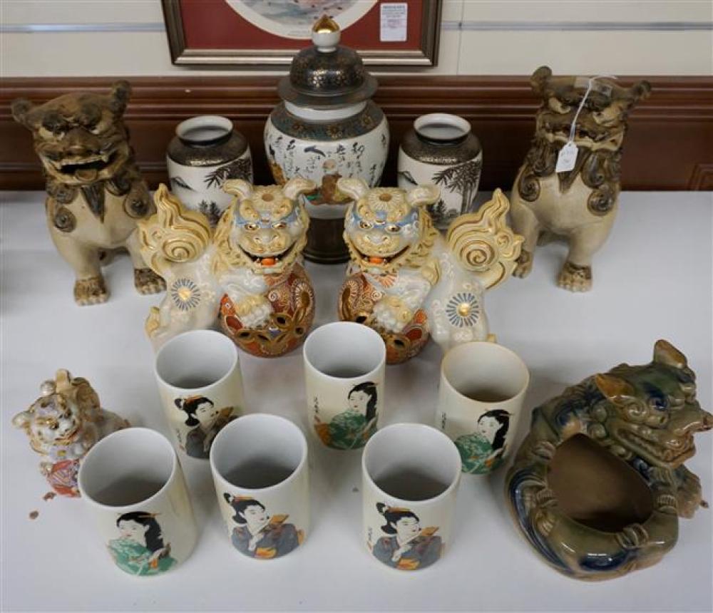JAPANESE EARTHENWARE AND POTTERY,