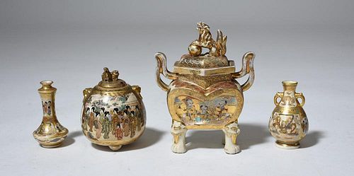 JAPANESE EARTHENWARE LOTLot of
