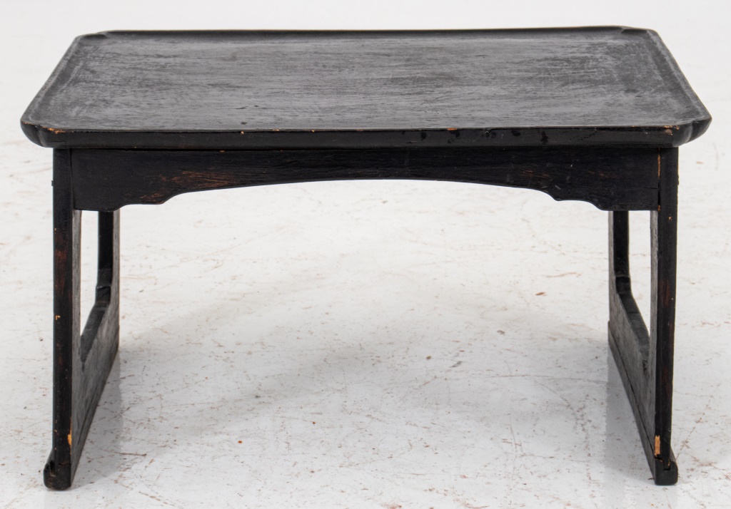 JAPANESE EBONIZED WOOD ALTAR