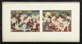 JAPANESE EDO PERIOD SHUNGA WOO