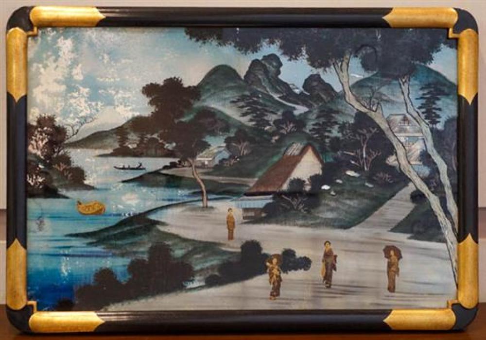 JAPANESE EGLOMISé PANEL OF LADIES