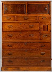 JAPANESE ELM TANSU, 66 X 48 1/