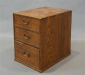 JAPANESE ELMWOOD THREE-DRAWER