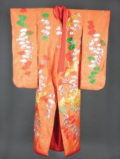 JAPANESE EMBROIDERED ORANGE SI