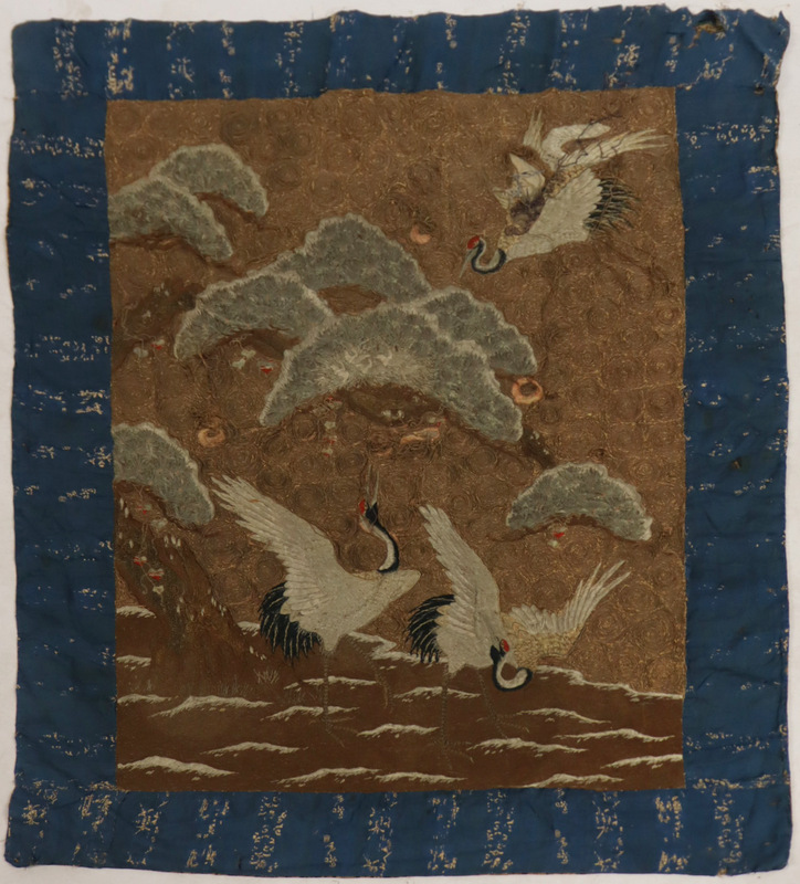 JAPANESE EMBROIDERED PANEL OF