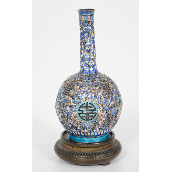 Japanese Enamel Cabinet Vase
