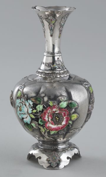 Japanese enamel over silver