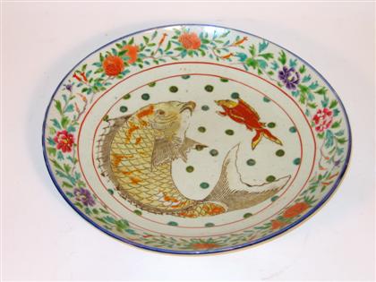 Japanese enameled charger    19th