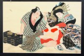 JAPANESE EROTIC PAINTINGS - (3
