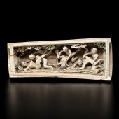 Japanese Erotic Tusk Carving J