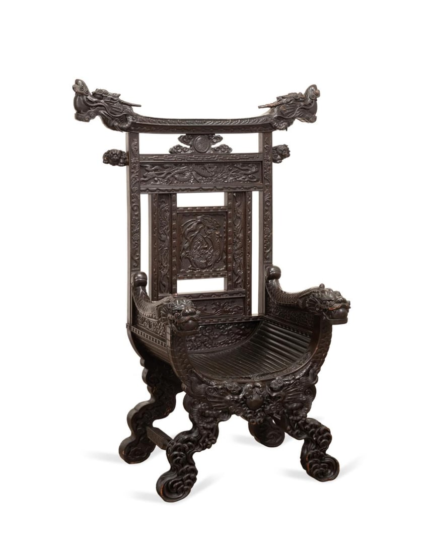 JAPANESE EXPORT CARVED HARDWOOD