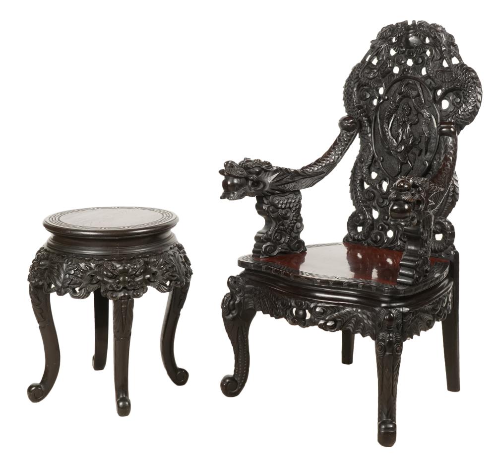 JAPANESE EXPORT CARVED WOOD