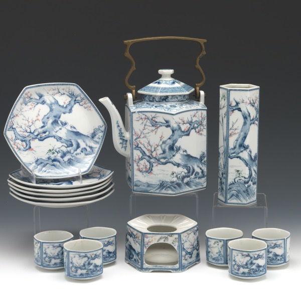 JAPANESE EXPORT PORCELAIN BLUE