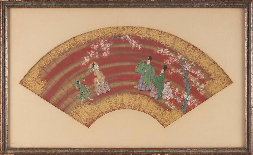 JAPANESE FAN PAINTING FAN LENGTH