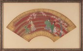 JAPANESE FAN PAINTING FAN LENG