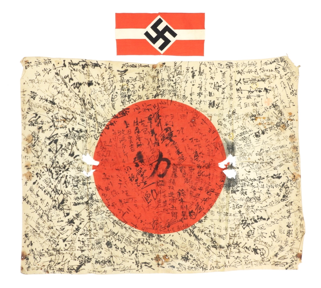 JAPANESE FLAG AND GERMAN ARMBAND