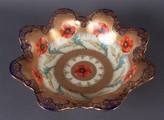 Japanese floral decorated