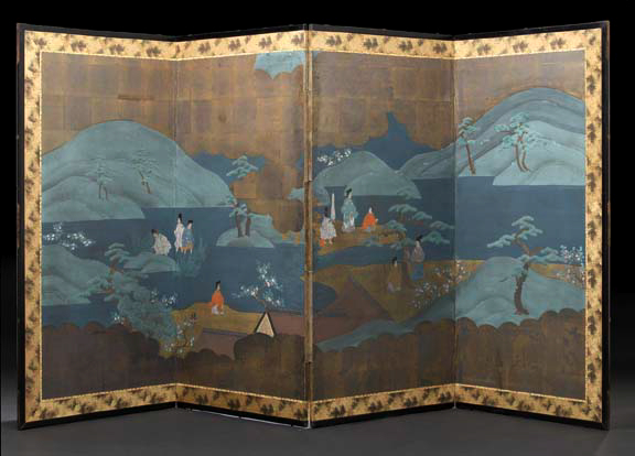 Japanese Four-Fold Paper Standing