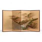 JAPANESE FOUR-PANEL BYOBU SCRE