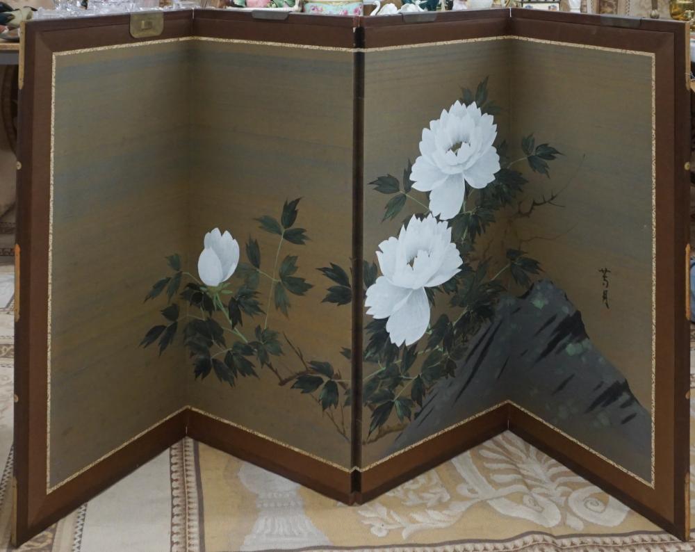 JAPANESE FOUR-PANEL WALL SCREEN