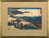 Japanese Framed Woodblock Prin