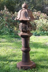 JAPANESE GARDEN IRON STANDING