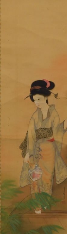 JAPANESE GEISHA WITH A FAN