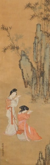 JAPANESE GEISHAS HANGING WALL
