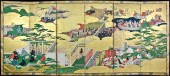 JAPANESE GENJI BYOBU (SIX-PANE